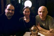 Die drei Gesellschafter bei der Gründung der Sterntaucher Filmproduktion: Oliver Neis, Marina Kem und Stefan Heinen.
